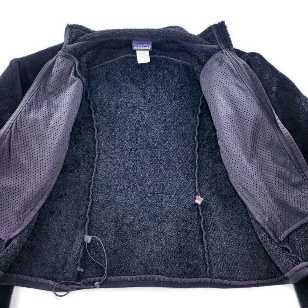 Patagonia Black Regulator Polartech Deep Fluffy Pile Full-Zip Fleece Jacket - Picture 6 of 12